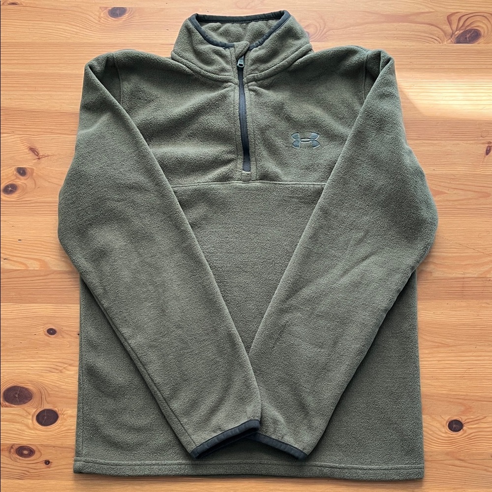 Under Armour Olive Fleece Half-Zip